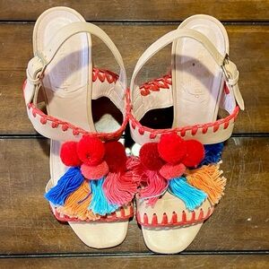 Kate Spade New York Pom Pom Tassel Heels